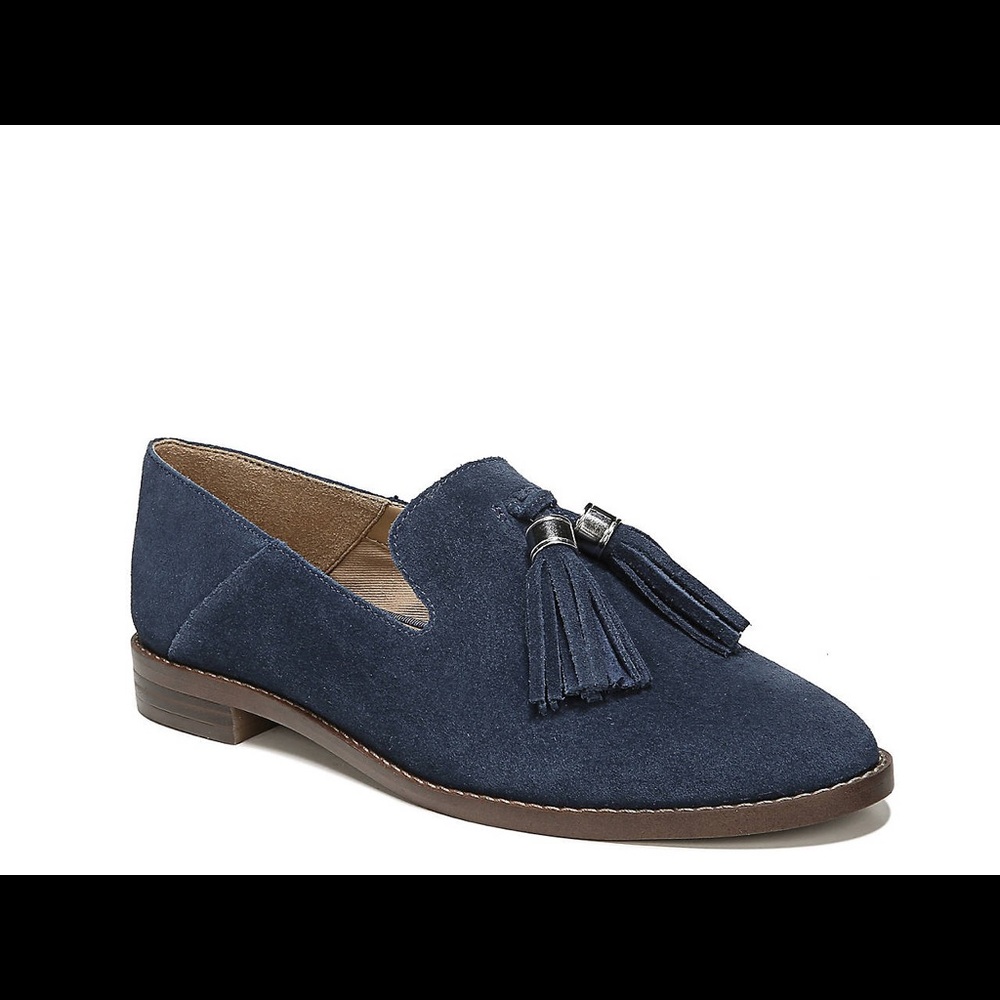 Franco Sarto Women’s 10 Suede Hadden Loafer Blue